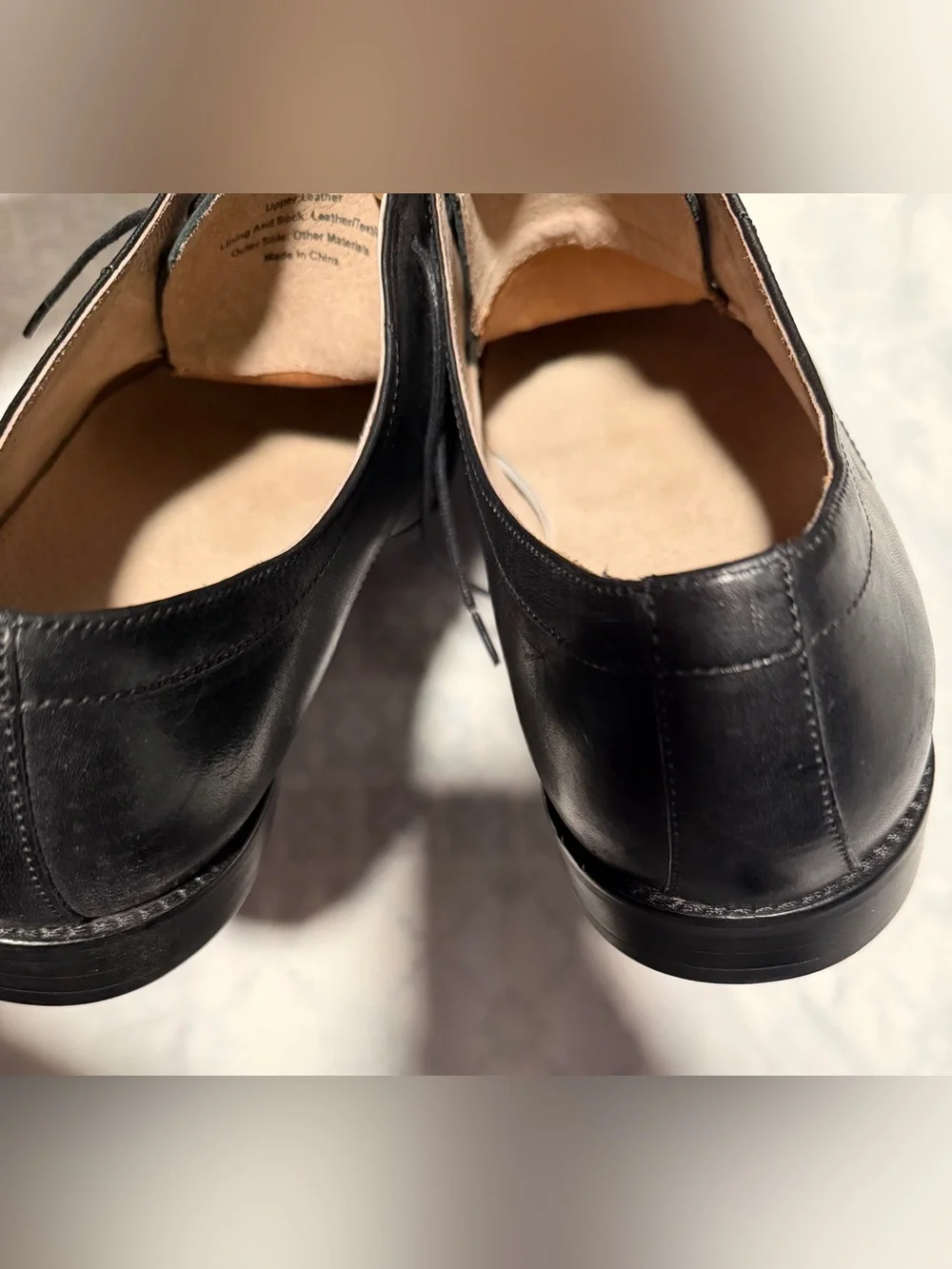 Banana Republic Black Leather Derby Dress Shoes size 11M